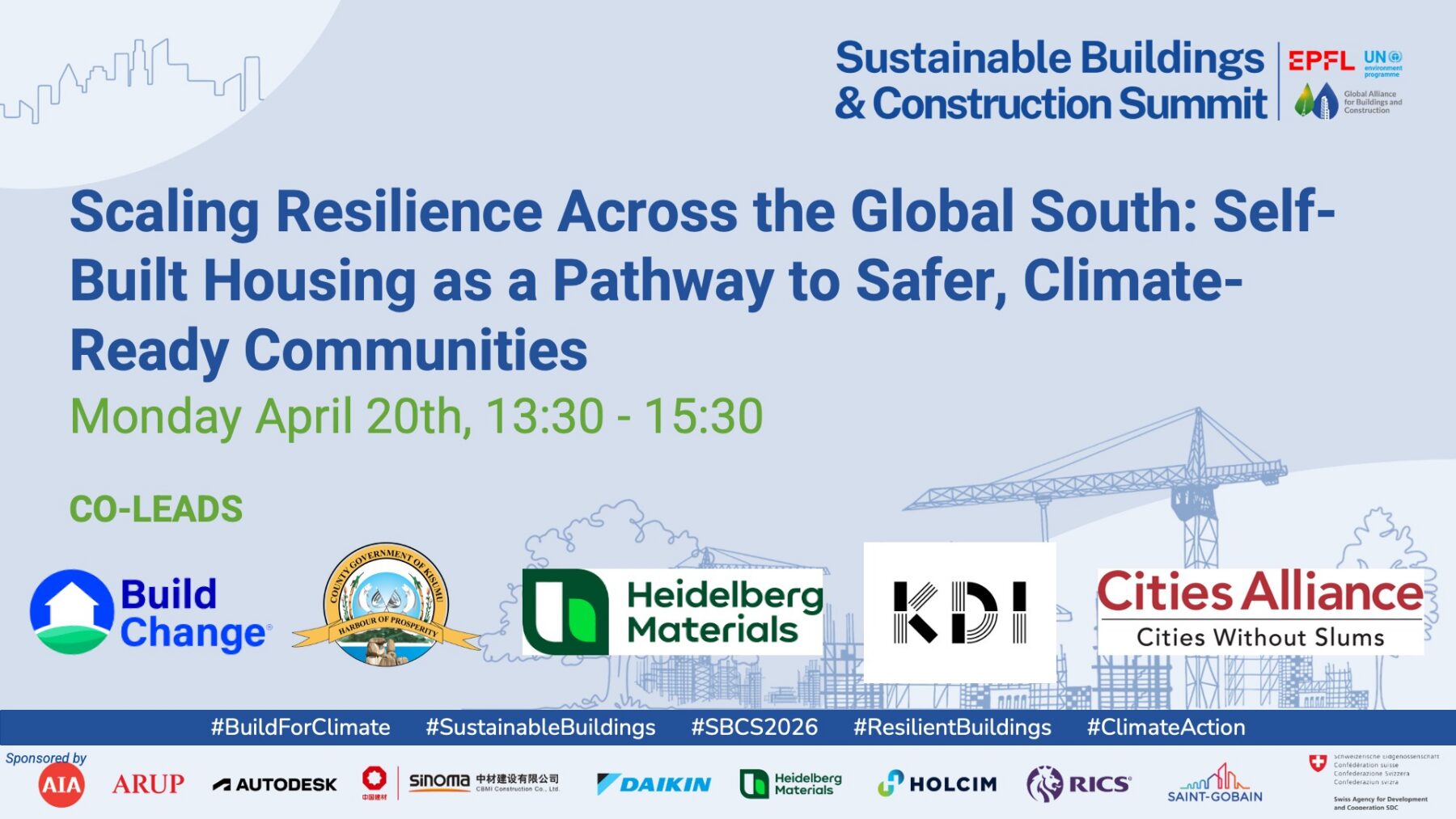 Sustainable Buildings and Construction Summit 2026
