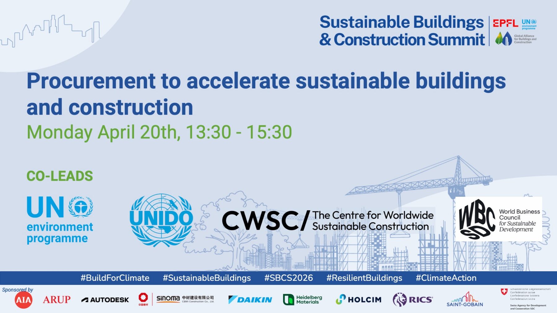 Sustainable Buildings and Construction Summit 2026