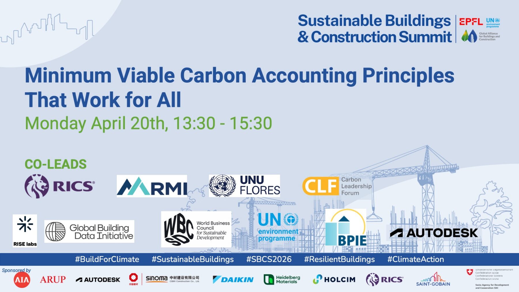 Sustainable Buildings and Construction Summit 2026