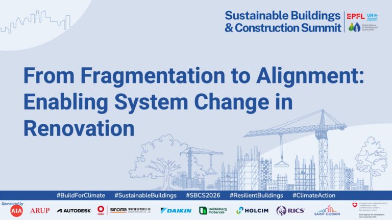 Workshops – Sustainable Buildings and Construction Summit 2026